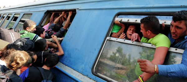 Сукоб миграната у возу за Србију - Sputnik Србија