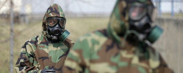 Vojnici sa gas maskama - Sputnik Srbija