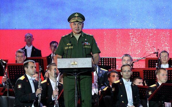 Ministar Sergej Šojgu na svečanom zatvaranju „Međunarodnih vojnih igara“ u Rusiji - Sputnik Srbija
