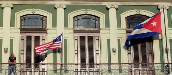 Zastave SAD i Kube Zastave SAD i Kube - Sputnik Srbija