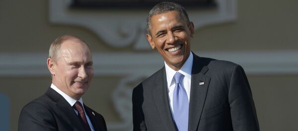 Владимир Путин и Барак Обама Владимир Путин и Барак Обама - Sputnik Србија