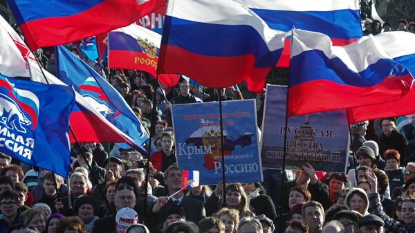 Прослава прве годишњице кримског пролећа у Севастопољу - Sputnik Србија
