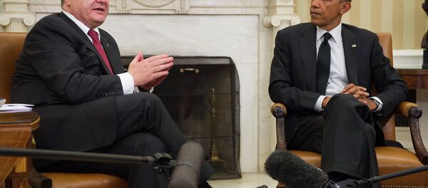 Петро Порошенко и Барак Обама - Sputnik Србија