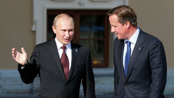 Vladimir Putin i Dejvid Kameron - Sputnik Srbija