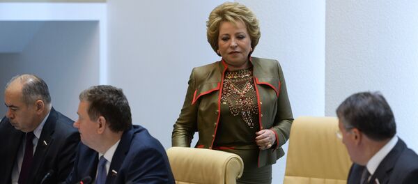 Valentina Matvijenko na sednici Saveta Federacije RF Valentina Matvijenko na sednici Saveta Federacije RF - Sputnik Srbija