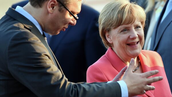 Angela Merkel i Alkesandar Vučić - Sputnik Srbija