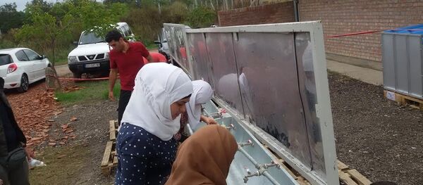 Коначно освежење у кампу у Кањижи Коначно освежење у кампу у Кањижи - Sputnik Србија