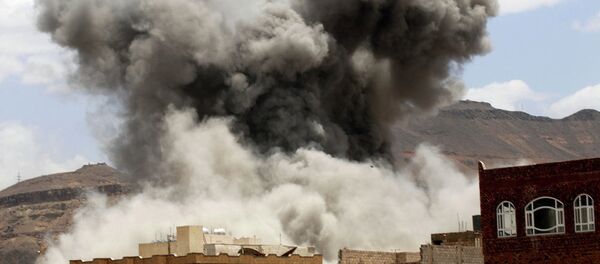 Bombardovanje Oružanih snaga Saudijske Arabije baze u Jemenu Bombardovanje Oružanih snaga Saudijske Arabije baze u Jemenu - Sputnik Srbija