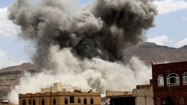 Бомбардовање Оружаних снага Саудијске Арабије базе у Јемену - Sputnik Србија