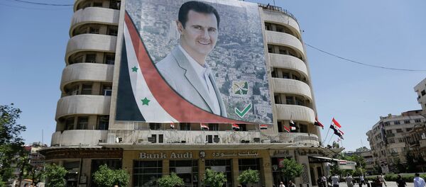 Bilbord Bašara Asada u Damasku - Sputnik Srbija