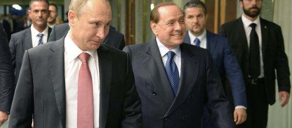 Владимир Путин и Силвио Берлускони - Sputnik Србија