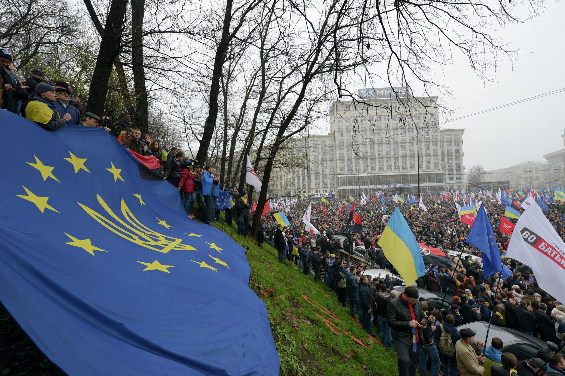 Massivni proevropski miting u Kijevu. Novembar 24, 2013. - Sputnik Srbija, 1920, 28.02.2022