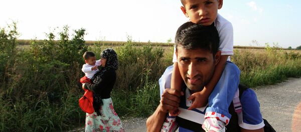 Избеглице на српско-хрватској граници код Шида - Sputnik Србија