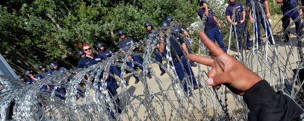 Bodljikava žica na mađarsko-srpskoj granici kod Horgoša Bodljikava žica na mađarsko-srpskoj granici kod Horgoša - Sputnik Srbija