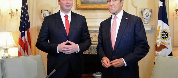 Džon Keri i Aleksandar Vučić Džon Keri i Aleksandar Vučić - Sputnik Srbija