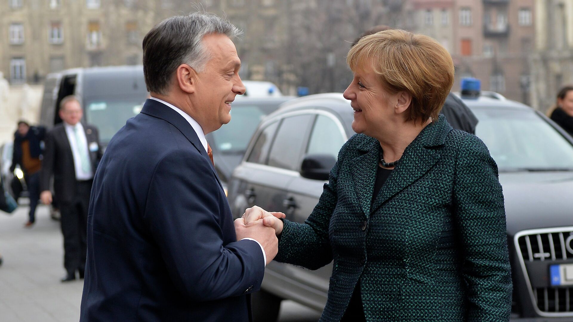 Viktor Orban i Angela Merkel - Sputnik Srbija, 1920, 07.12.2021