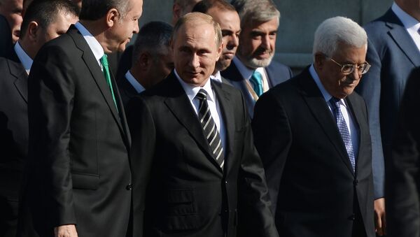 Владимир Путин на церемонију отварања џамије - Sputnik Србија