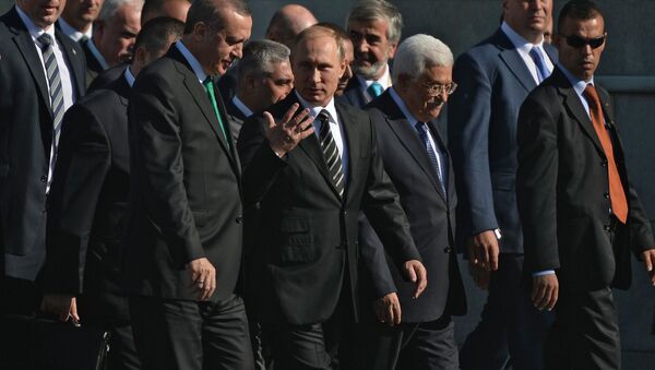 Vladimir Putin na ceremoniju otvaranja džamije - Sputnik Srbija