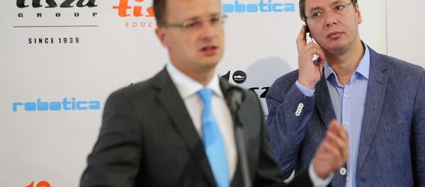 Peter Sijarto i Aleksandar Vučić - Sputnik Srbija