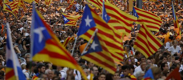 Pristalice nezavisnosti Katalonije Pristalice nezavisnosti Katalonije - Sputnik Srbija