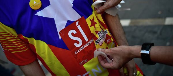 Pristalice nezavisnosti Katalonije Pristalice nezavisnosti Katalonije - Sputnik Srbija
