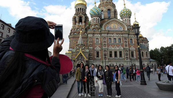 Kineski turisti u Moskvi - Sputnik Srbija