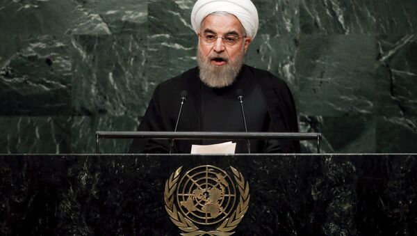 Iranski predsednik Hasan Rohani obraća se Ujedinjenim nacijama - Sputnik Srbija
