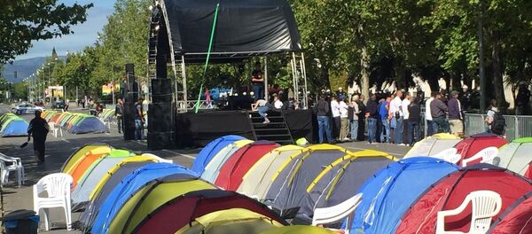 Шатори у центру Подгорице Шатори у центру Подгорице - Sputnik Србија