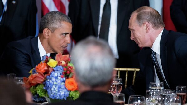 Predsednik Rusije Vladimir Putin i predsednik SAD Barak Obama - Sputnik Srbija