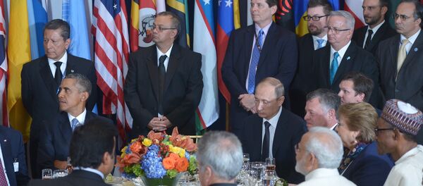 Барак Обама и Владимир Путин - Sputnik Србија