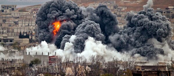 Експлозија у сиријском граду Кобани Експлозија у сиријском граду Кобани - Sputnik Србија