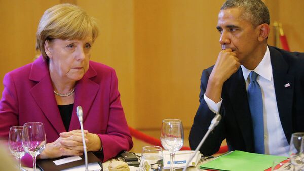 Barak Obama i Angela Merkel - Sputnik Srbija