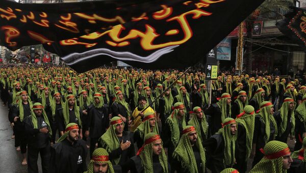 Припадници либанског Хезболаха 2014 - Sputnik Србија
