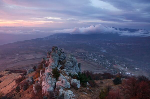 Поглед на планину Демерџи на Криму - Sputnik Србија