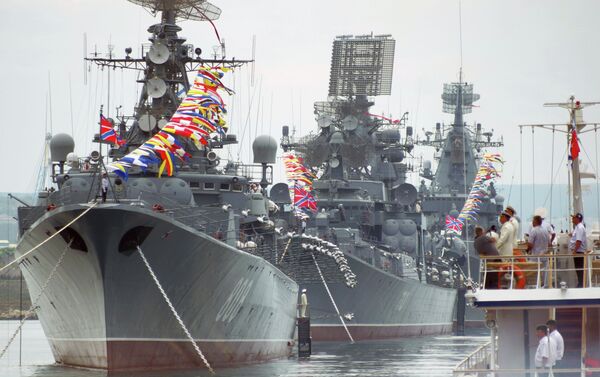 Proba parade za dan Vojno-pomorske flote u Sevastopolju - Sputnik Srbija