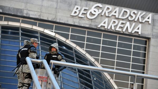 Policija ispred Beogradske arene - Sputnik Srbija