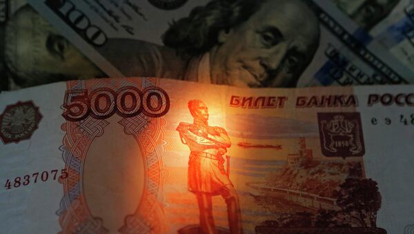 Novčanice - rublje i dolari - Sputnik Srbija