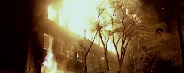 Požar prouzrokovan bombardovanjem - Sputnik Srbija