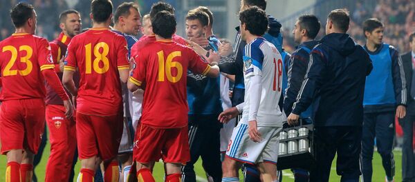 Fudbol. Kvalifikacioni meč za EP-2016. Crna Gora - Rusija - Sputnik Srbija