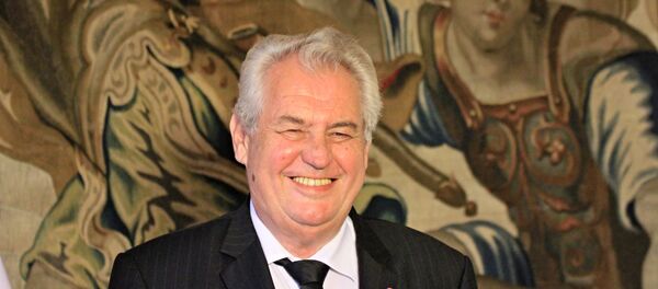 Милош Земан, председник Чешке Милош Земан, председник Чешке - Sputnik Србија