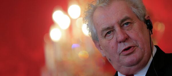 Милош Земан, председник Чешке Милош Земан, председник Чешке - Sputnik Србија